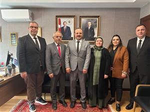 ASÜ Rektörü Prof. Dr. Alpay Arıbaş ve Dış İlişkiler Koordinatörü Prof. Dr. Melayib Bilgin Komrat Başkonsolosu Adnan Hayal’i Ziyaret Etti